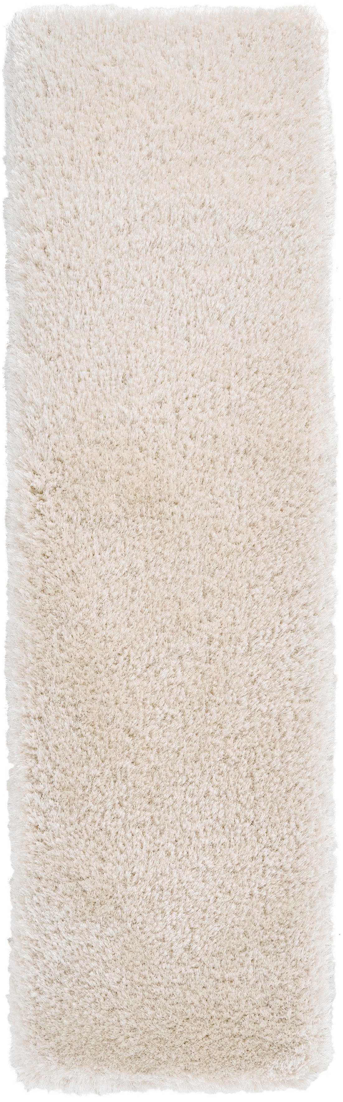 Hochflor-Läufer Micro exclusiv Teppich, Guido Maria Kretschmer Home&Living, rechteckig, Höhe: 78 mm, weich, Mikrofaser, unifarben, Schlafzimmer, Wohnzimmer, Esszimmer