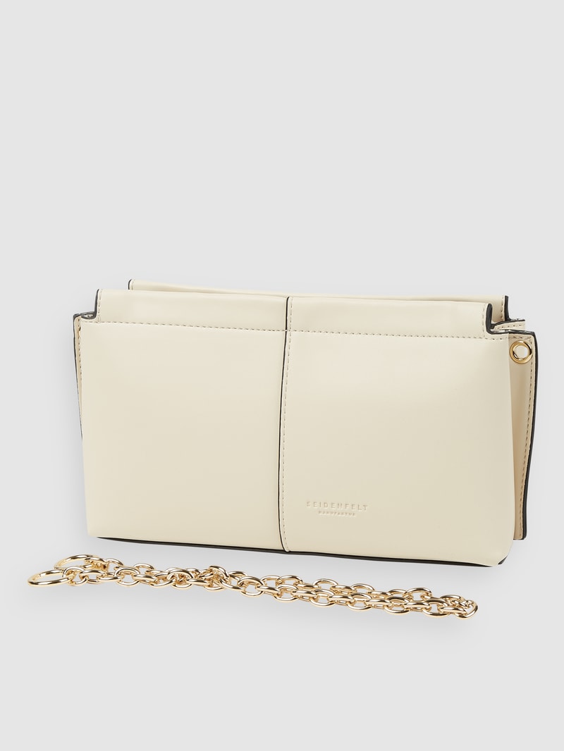 Pochette in Leder-Optik Modell 'Nees' in ecru