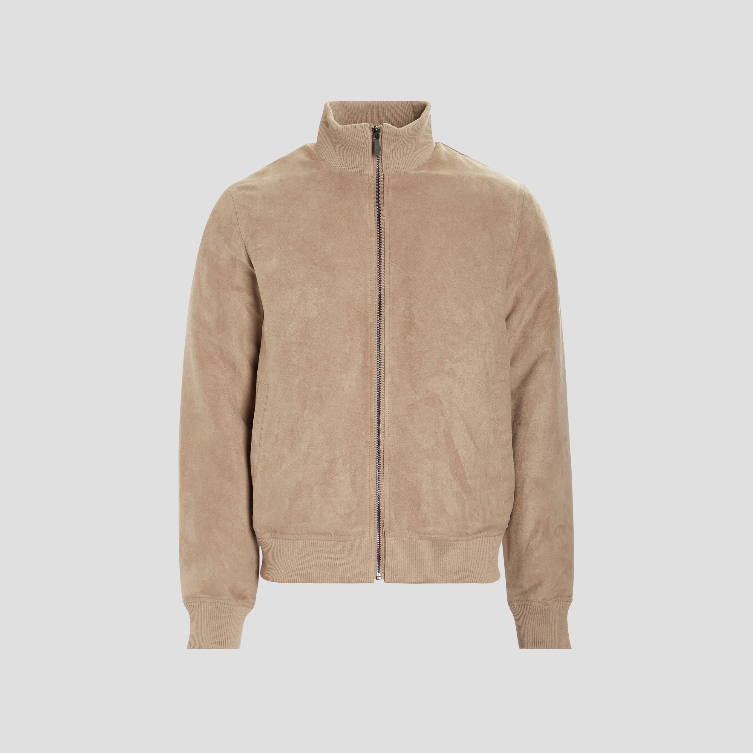 Veste bomber suédine taupe homme | La Halle
