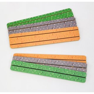Wooden double card holder (green)