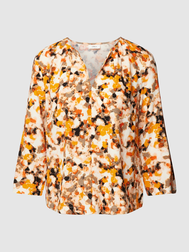 Bluse mit 3/4-Arm in ecru