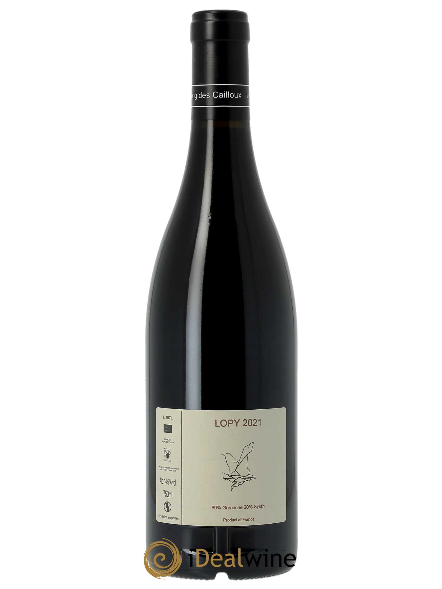 Vacqueyras Cuvée de Lopy Le Sang des Cailloux  2021 - Lot de 1 Bouteille