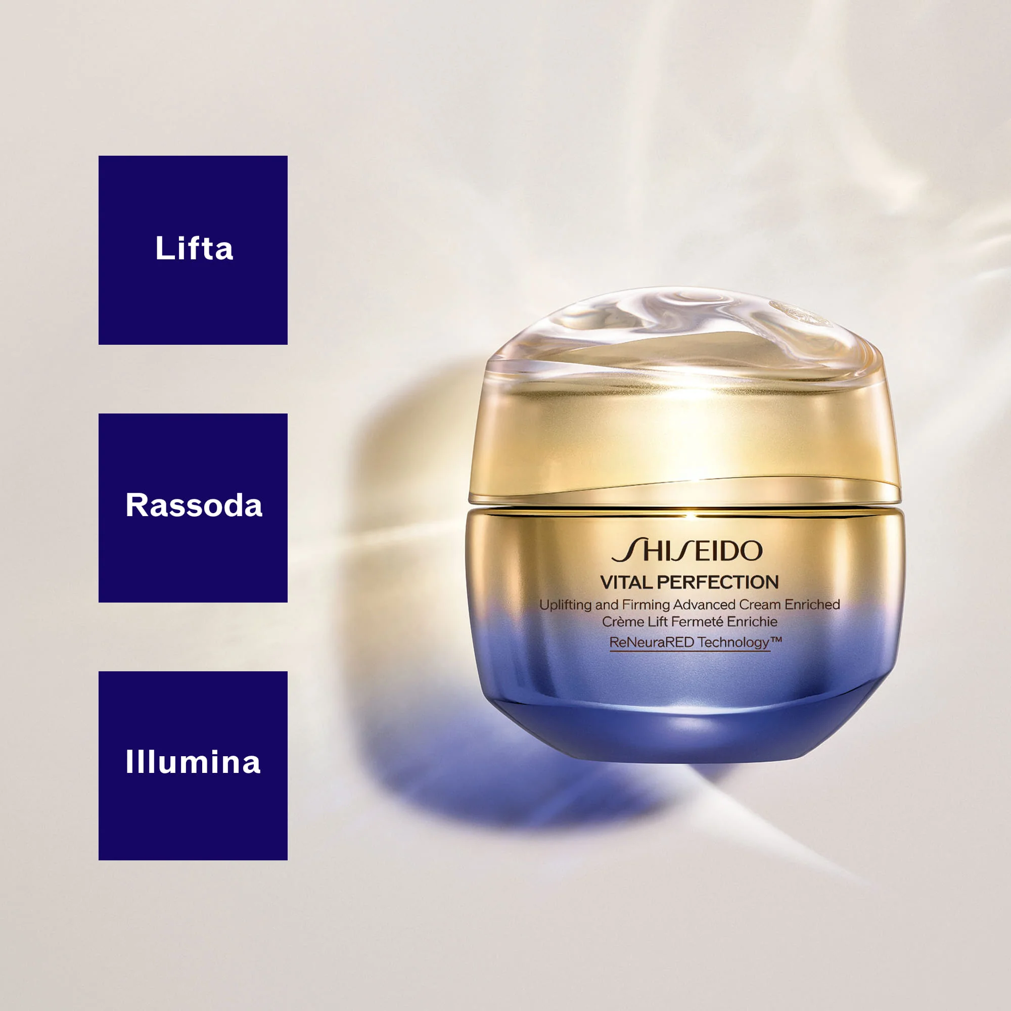 „Vital Perfection Uplifting and Firming Advanced Cream Enriched“ – stangrinamasis ir pažangus kremas, skirtas odai stangrinti ir pakelti – „Tratt.viso 24 ours“