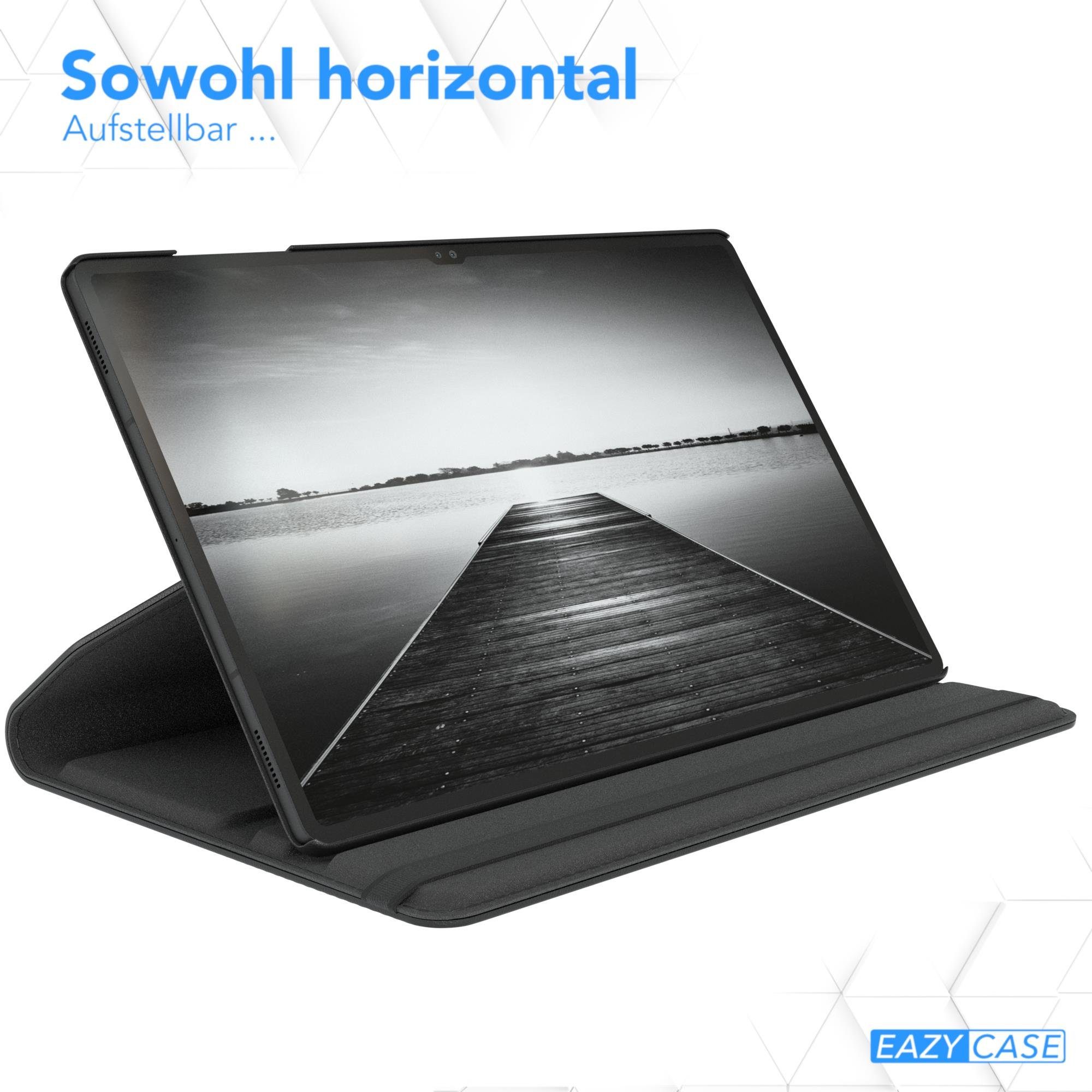 EAZY CASE Tablet-Hülle Rotation Case für Samsung Galaxy Tab S8 Ultra 14,6 Zoll, Hülle 360° drehbar mit Standfunktion Etui Anti-Kratz Tasche Schwarz