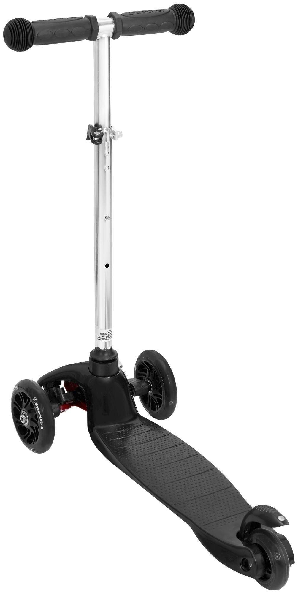 HyperMotion Dreiradscooter 3-Rad Balance-Roller DINO, 3-5 Jahre, LED-Räder, Schwarz