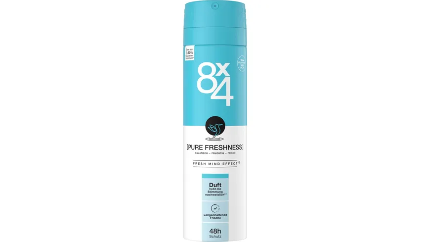 8X4 Deospray No.19 Pure Freshness 150 ml