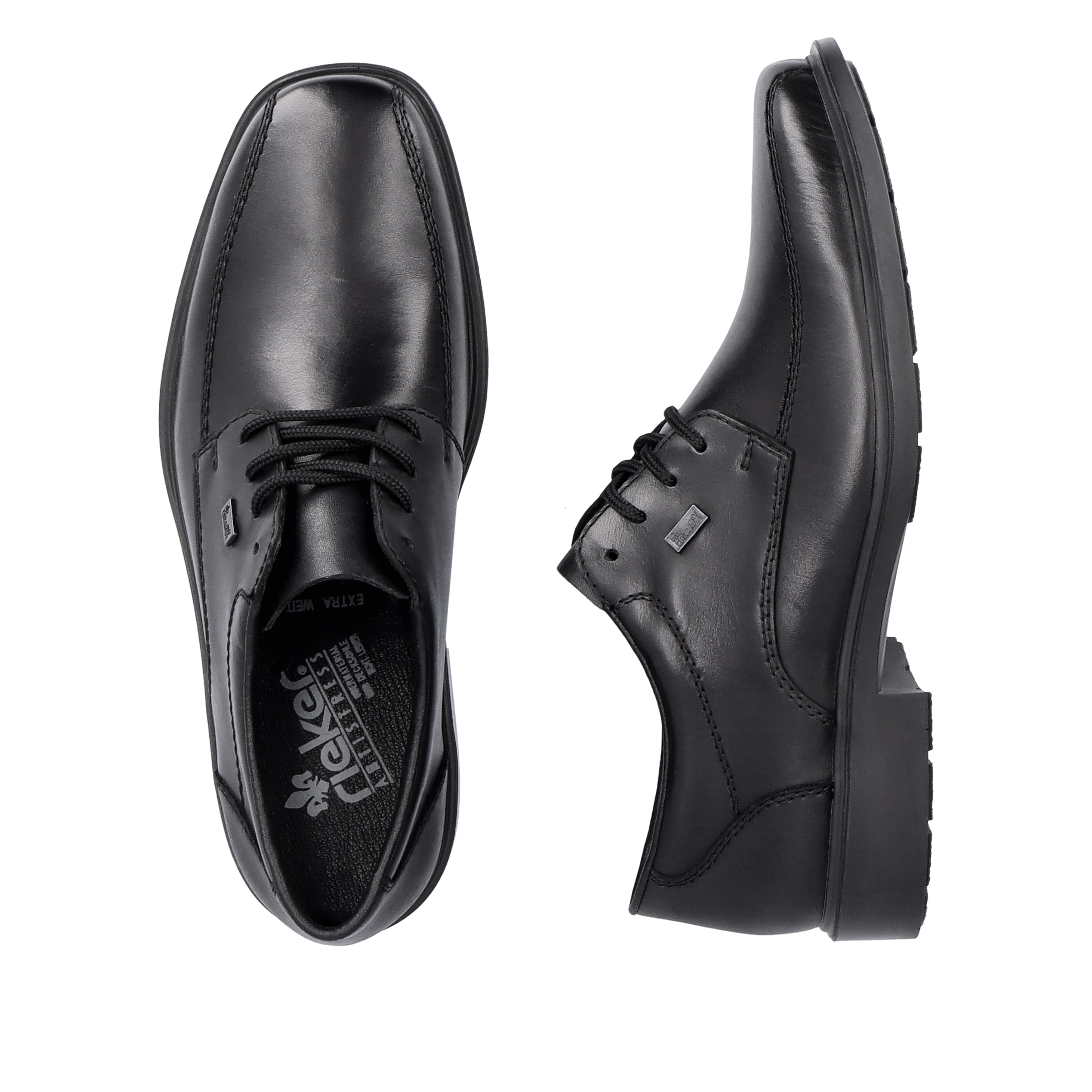 Rieker Herren Schnürschuhe mitternachtsschwarz