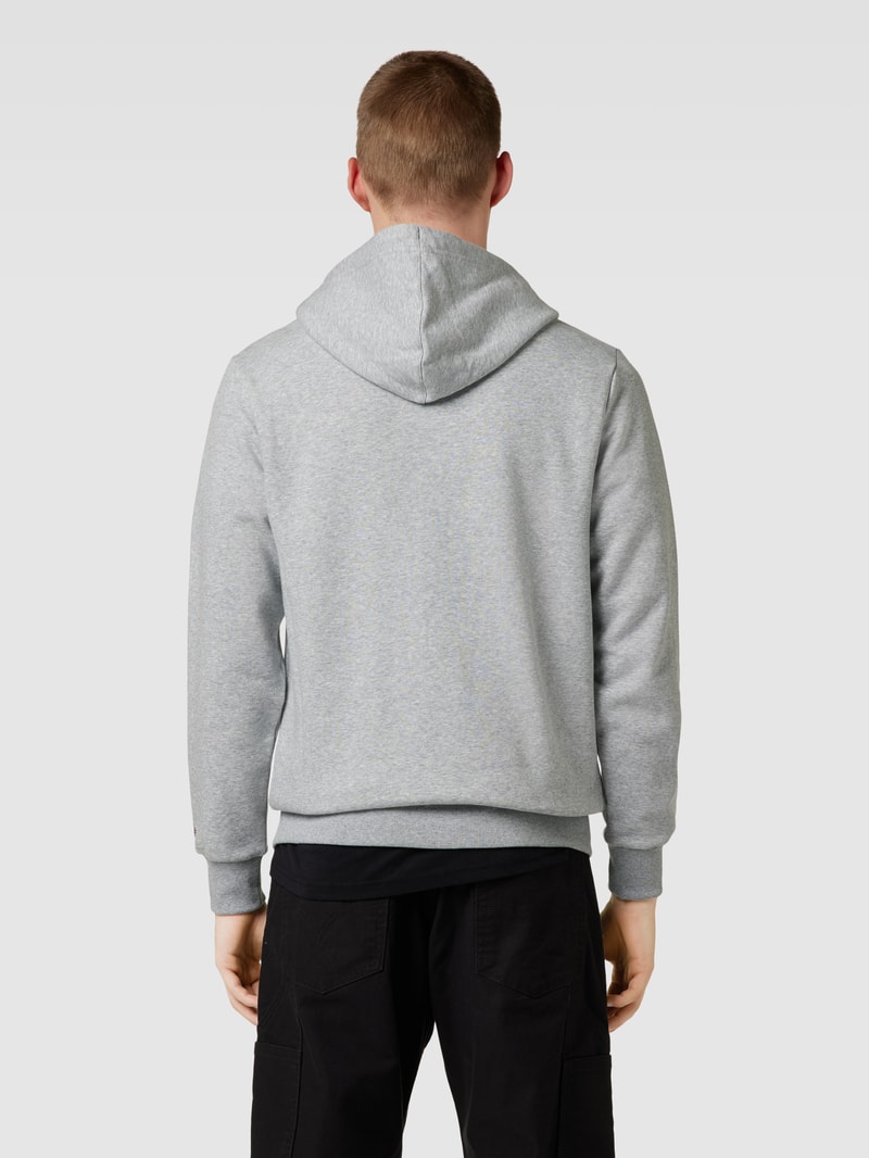 Sweatjacke mit Logo-Stitching Modell 'LEAGUE ESSENTIALS' in hellgrau meliert
