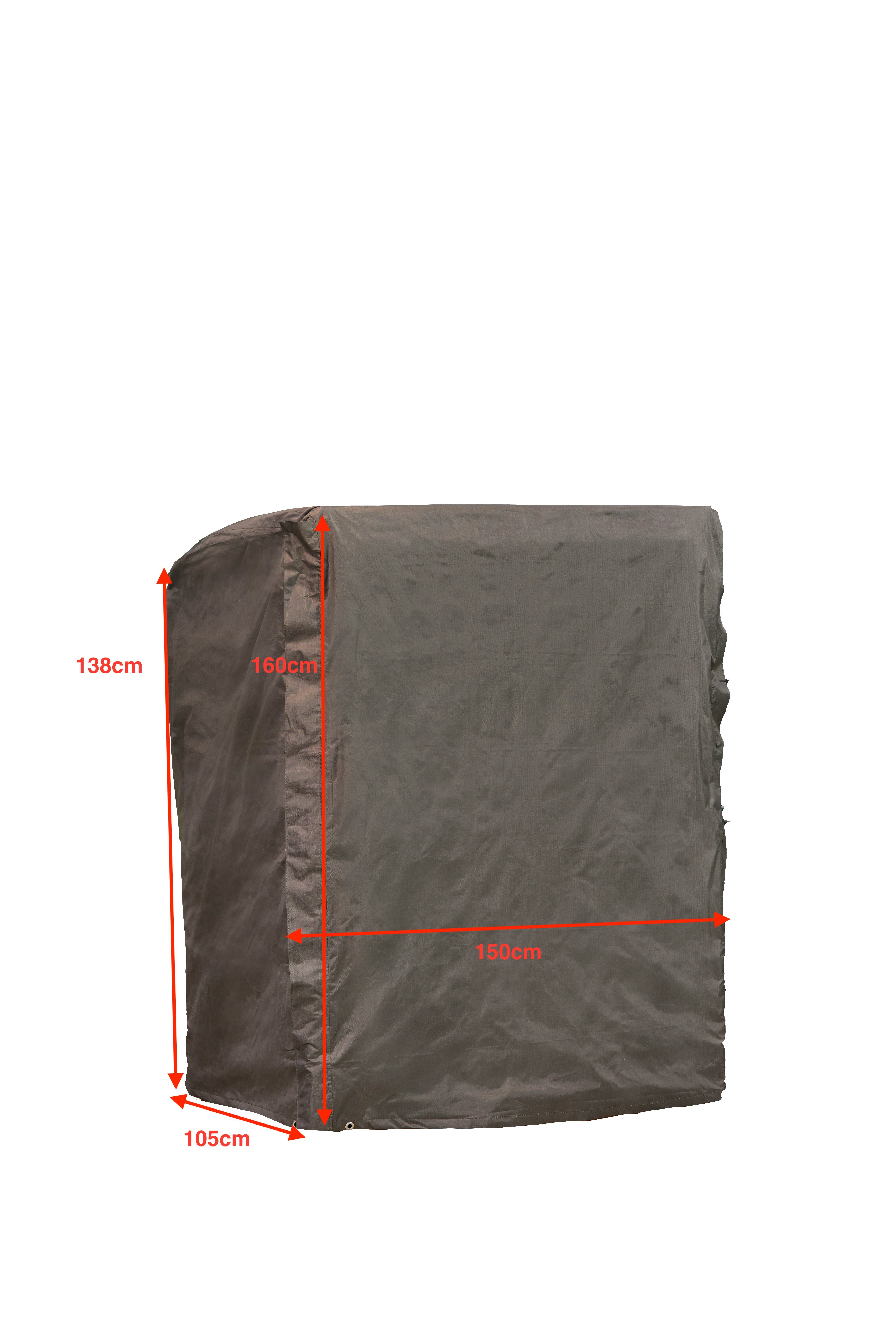 MANDALIKA Garden Gartenmöbel-Schutzhülle Premium Schutzhülle Strandkorbhülle - 138x105x160/135 cm
