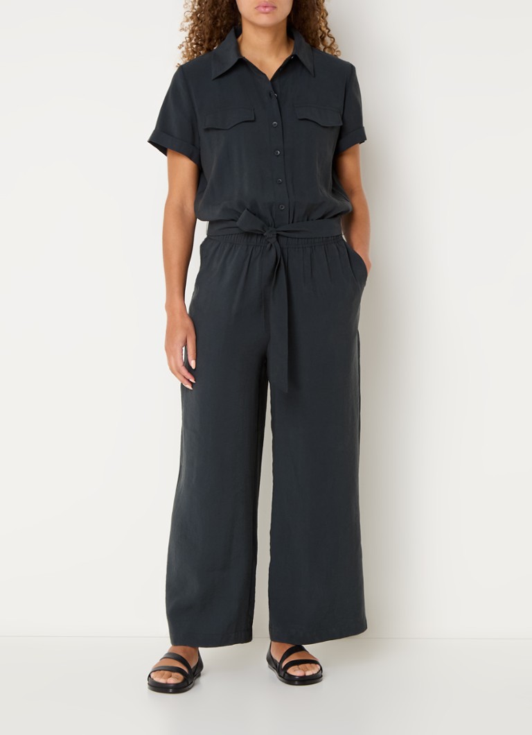 OPUS Melippi loose fit jumpsuit with tie belt