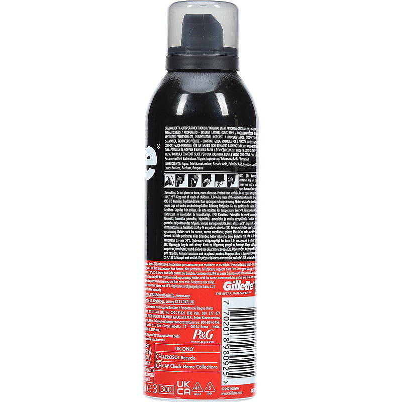 Gillette Barberskum 200 ml Regular Gillette