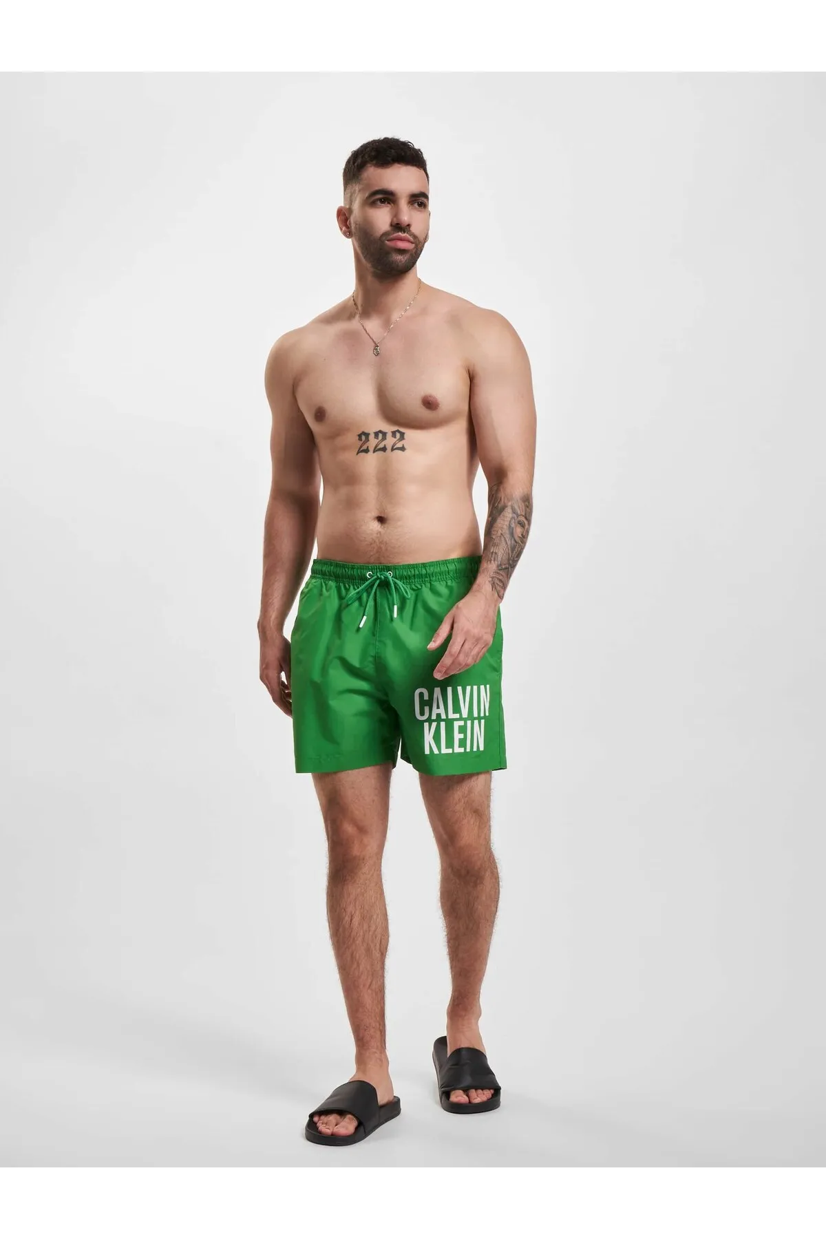 Calvin Klein  Badeshorts - Grün - Unifarben