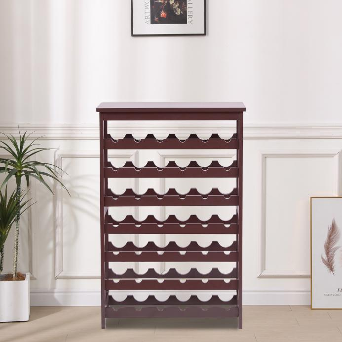 Happy Home Happy Home Weinregal Standregal für 42 Flaschen HWR20-HOL Holz