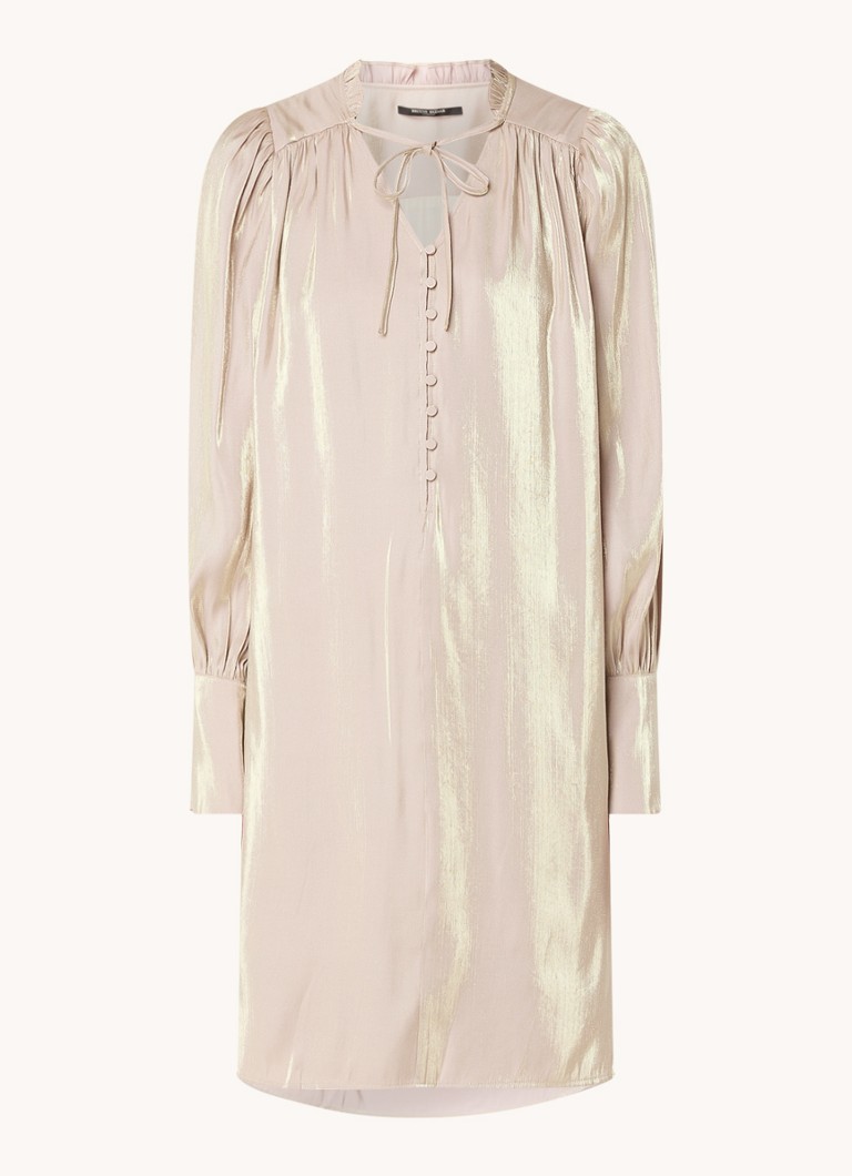 Rochie scurtă tunică Piper de la Bruuns Bazaar cu fundă decorativă
