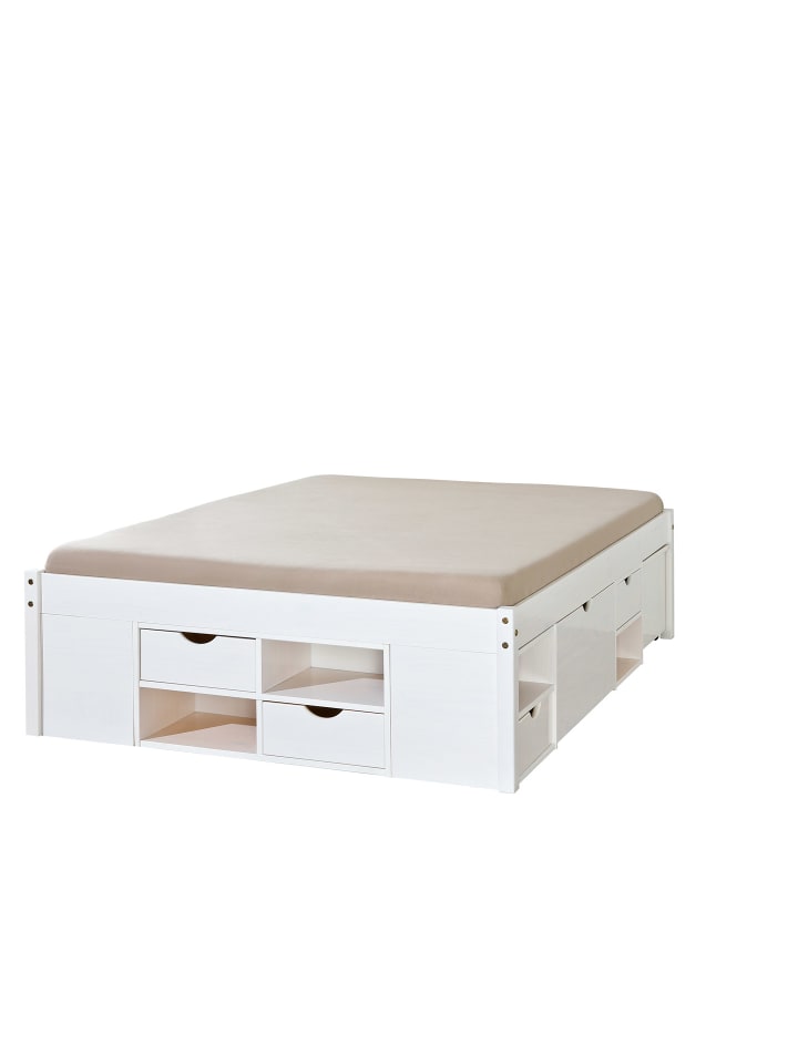 ebuy24 Bett Till Weiß 199 x 146 cm günstig kaufen onesize