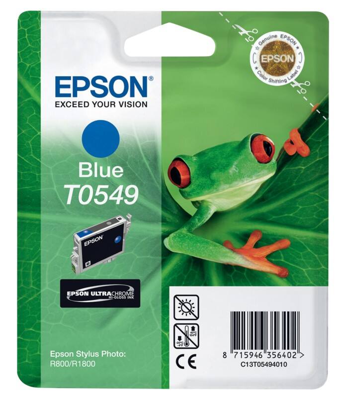 Epson T0549 Original Tintenpatrone C13T05494010 Blau