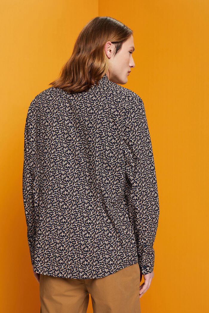 Slim-Fit-Hemd aus Baumwolle mit Muster