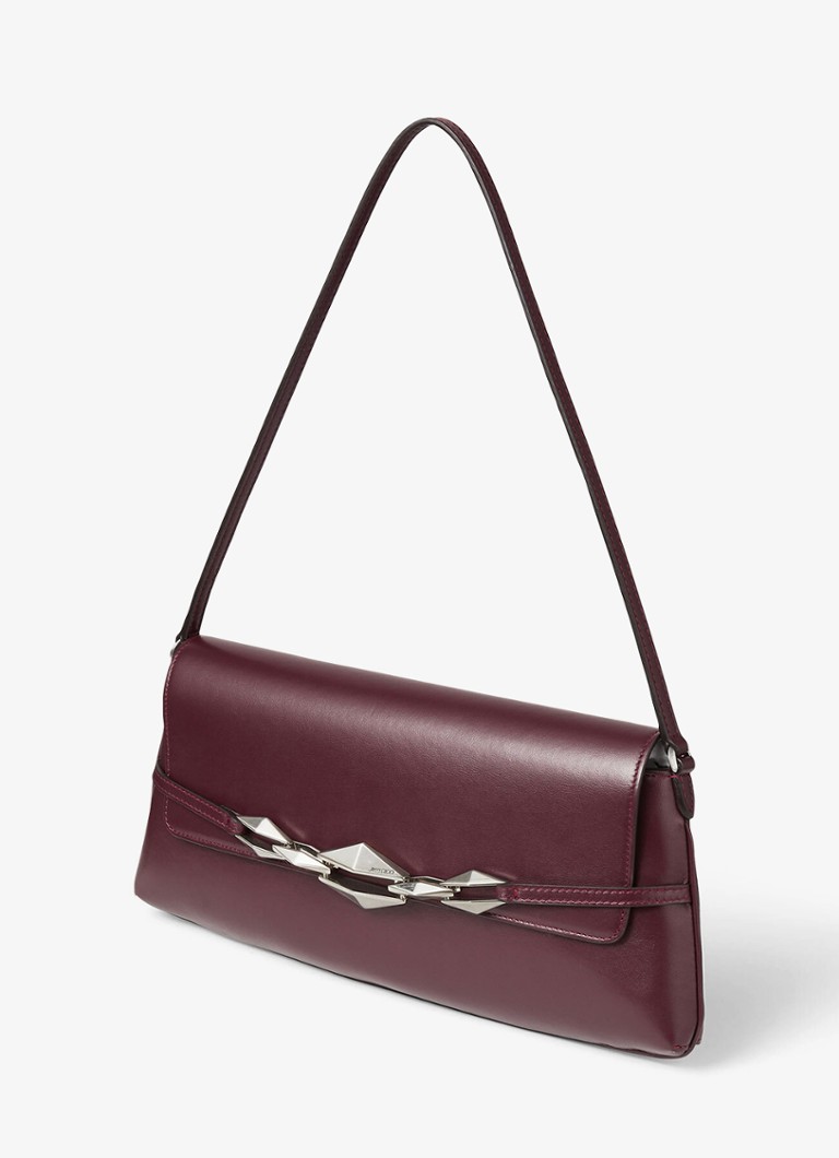 Borsa a tracolla Jimmy Choo in pelle di vitello con motivo a rombi