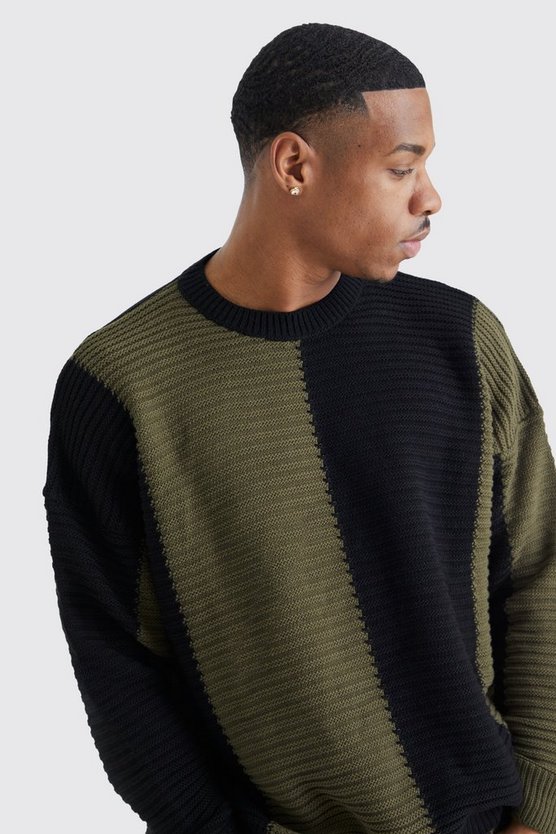 Oversize Colorblock Pullover