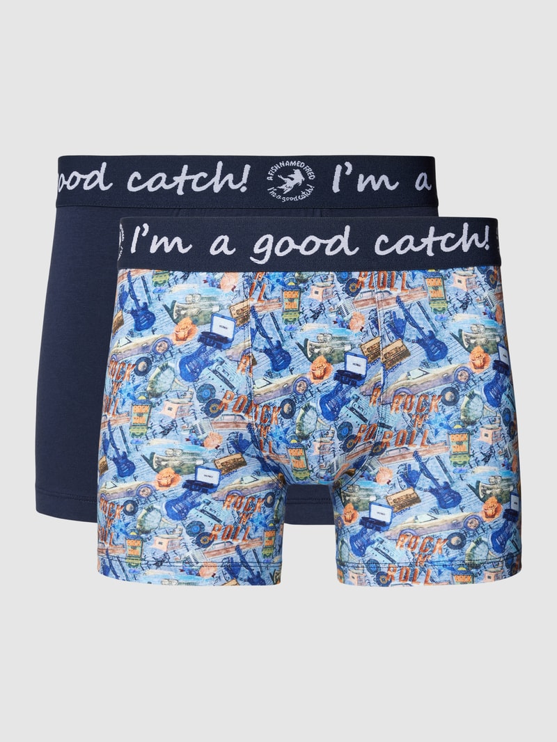 Boxershorts mit elastischem Logo-Bund in hellblau