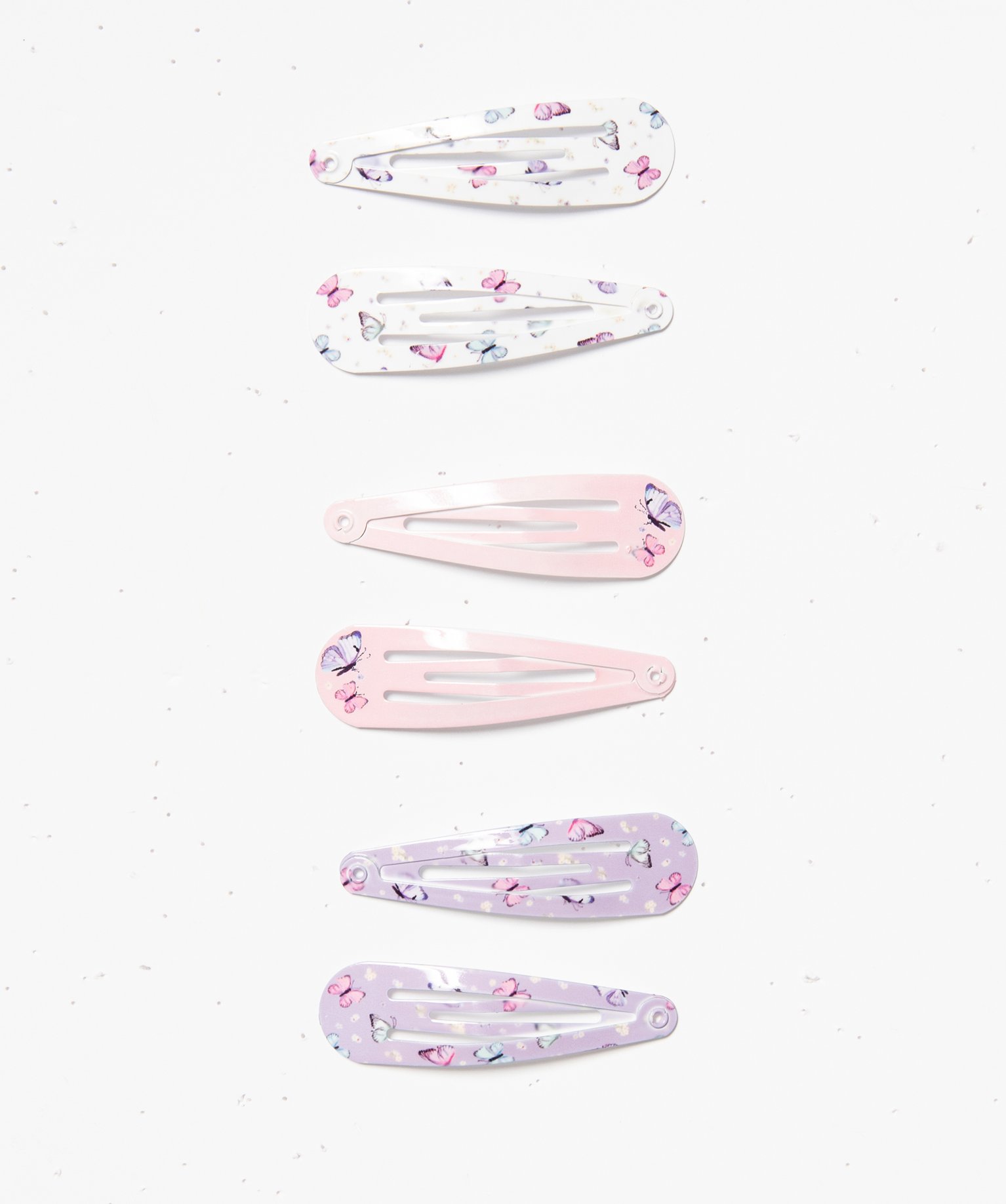 Pinces clic-clac pour les cheveux à motifs papillons fille ... multicolore | GEMO
