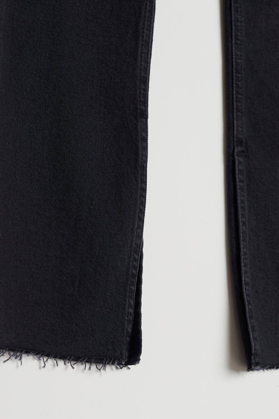 High waist petite slit jeans
