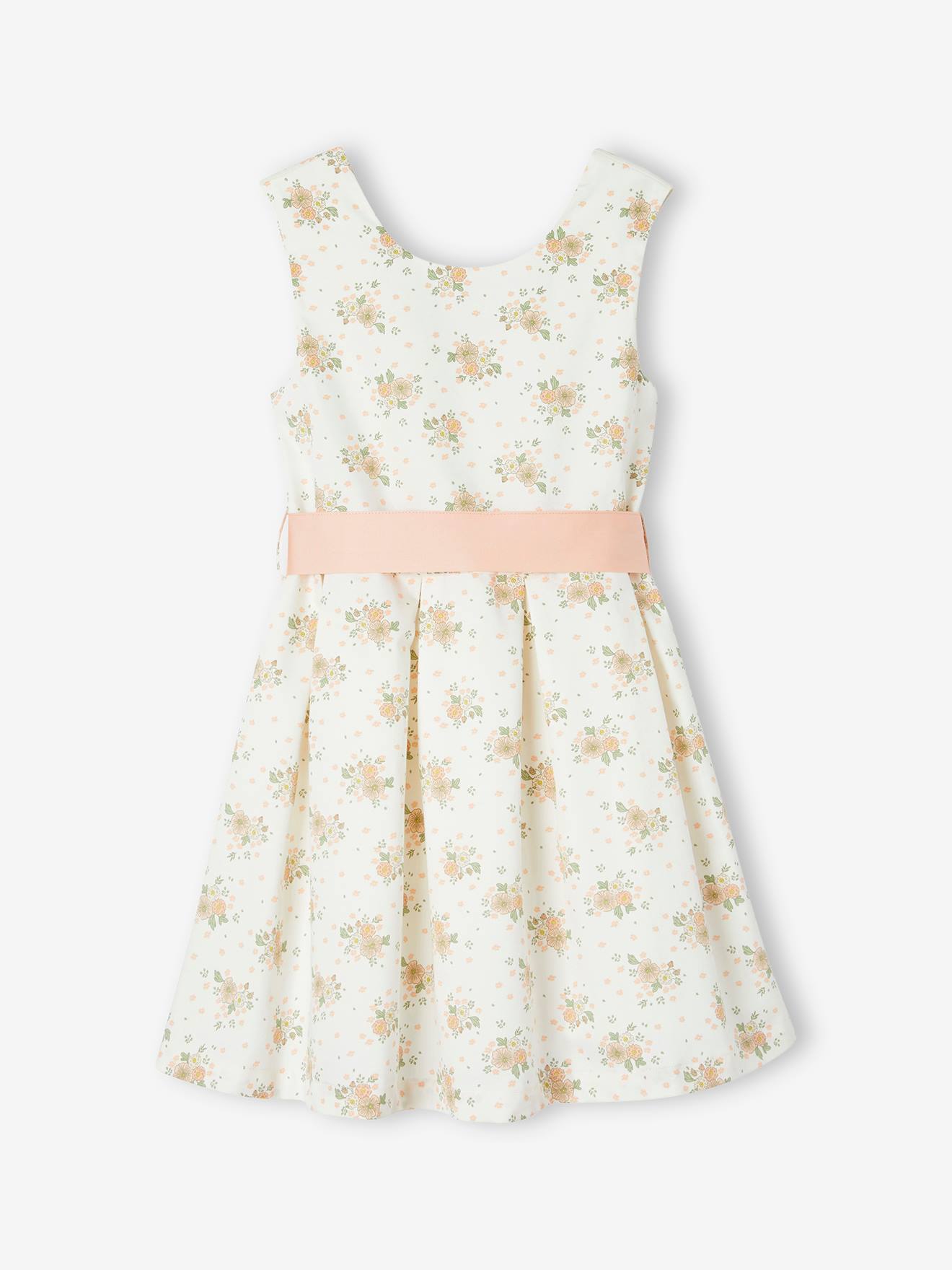 Vertbaudet Mädchen Festkleid - wollweiß