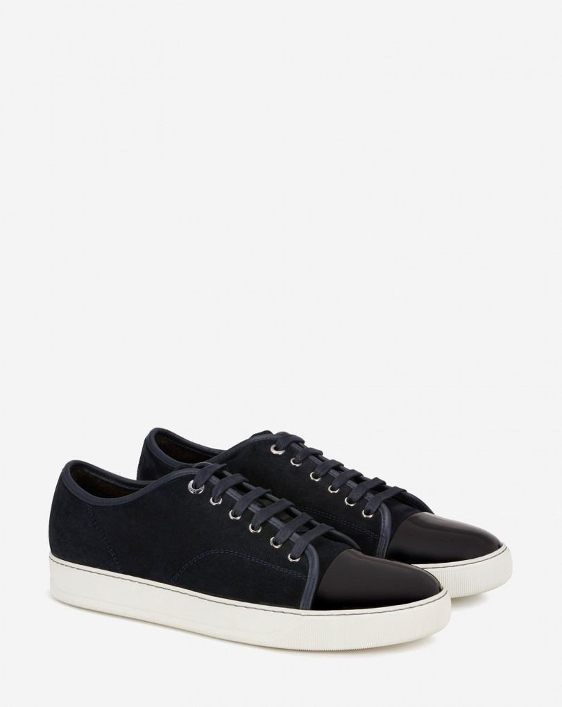SNEAKERS DBB1 EN SUEDE ET CUIR VERNIS