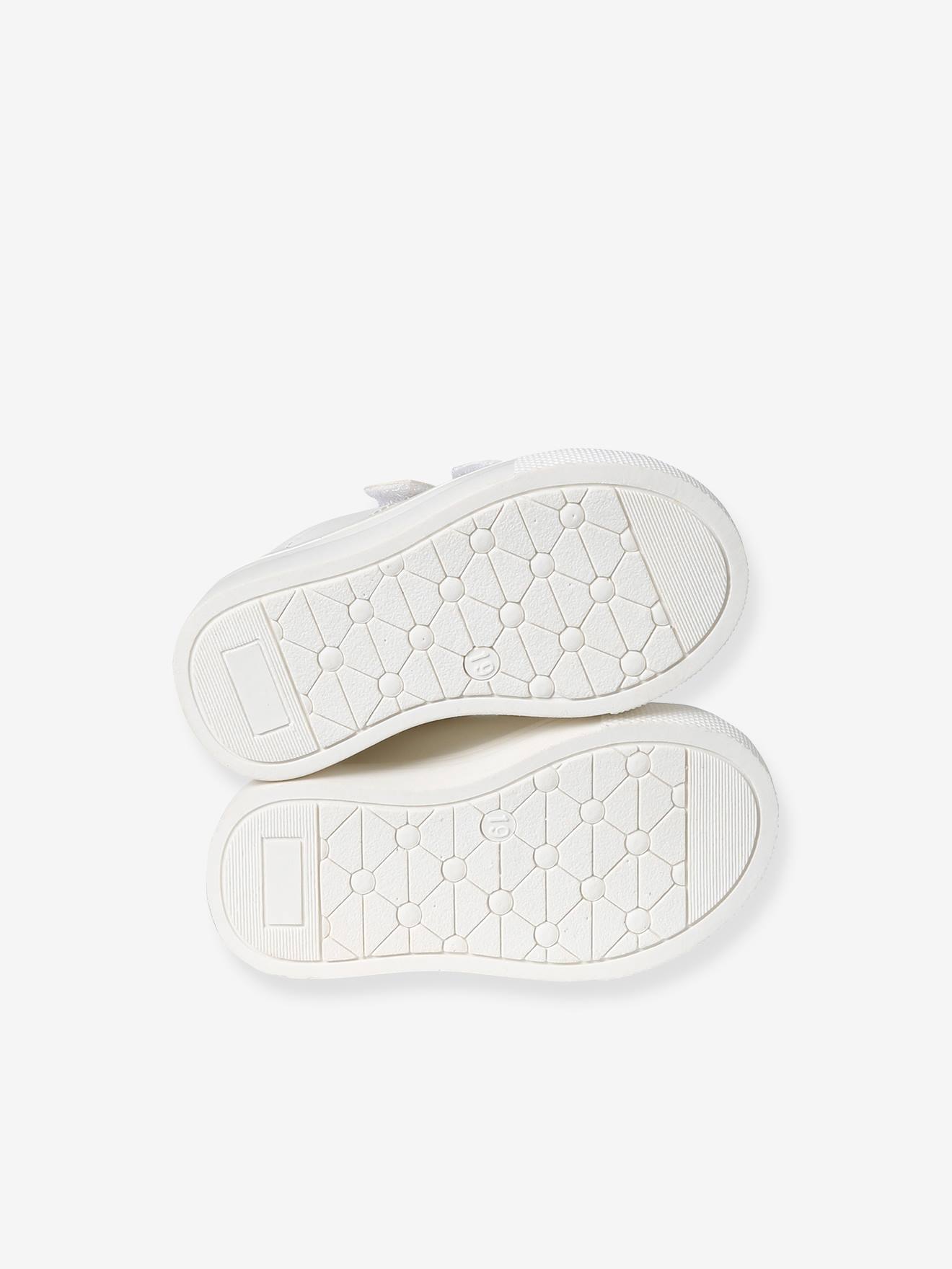 Vertbaudet Baby Klett-Sneakers - weiß