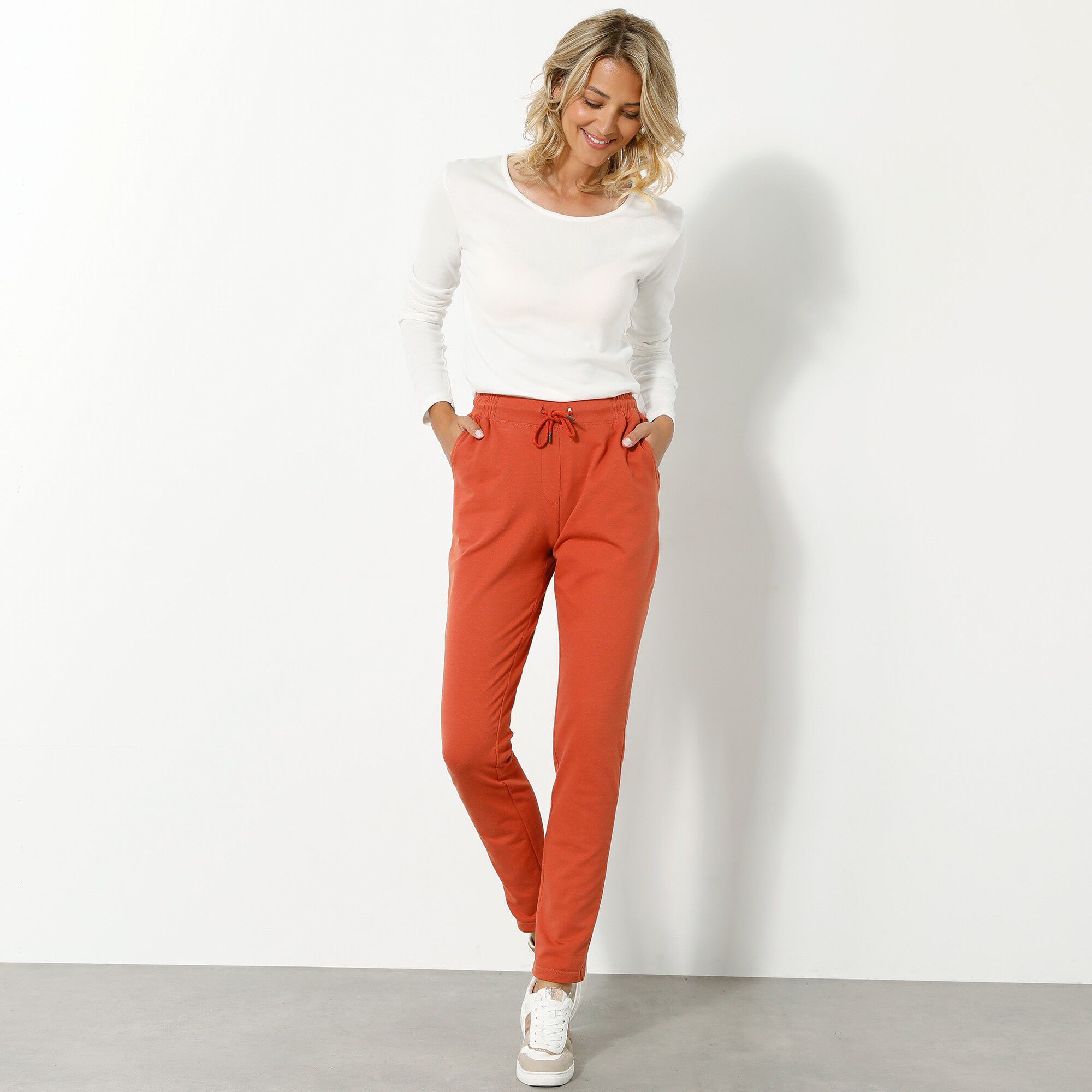 Pantalon jogpant ceinture élastiquée molleton