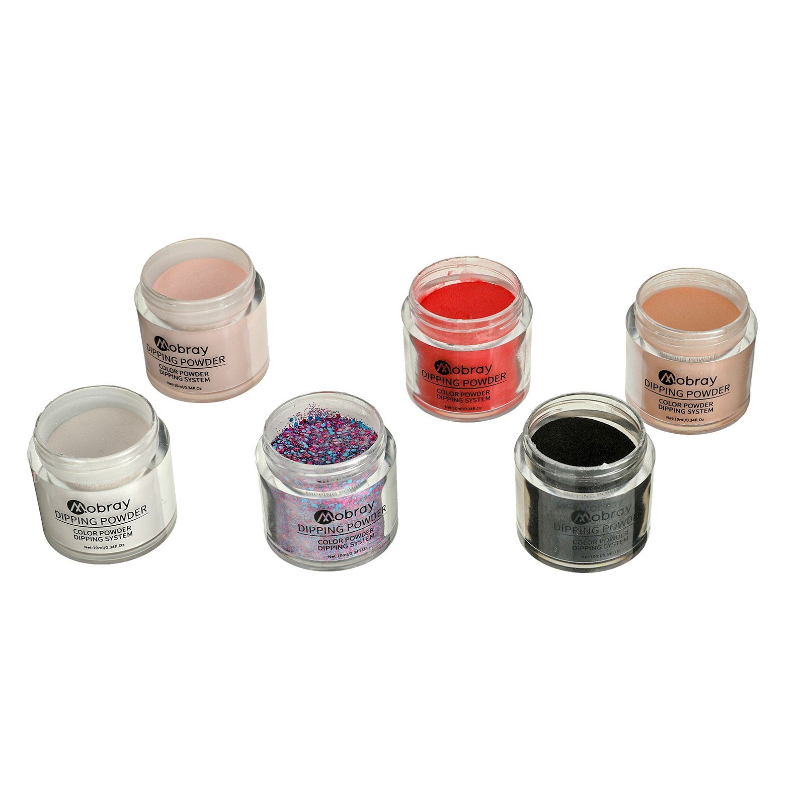 Mobray Nageldesign Zubehör Nageldesign Zubehör Dip Powder Starter Set: Professionelle Nägel!, 10-Teiliges Nagel Puder Starter Kit + 3-teiliges Nagelpflegeset gratis, Nägel wie aus dem Nagelstudio