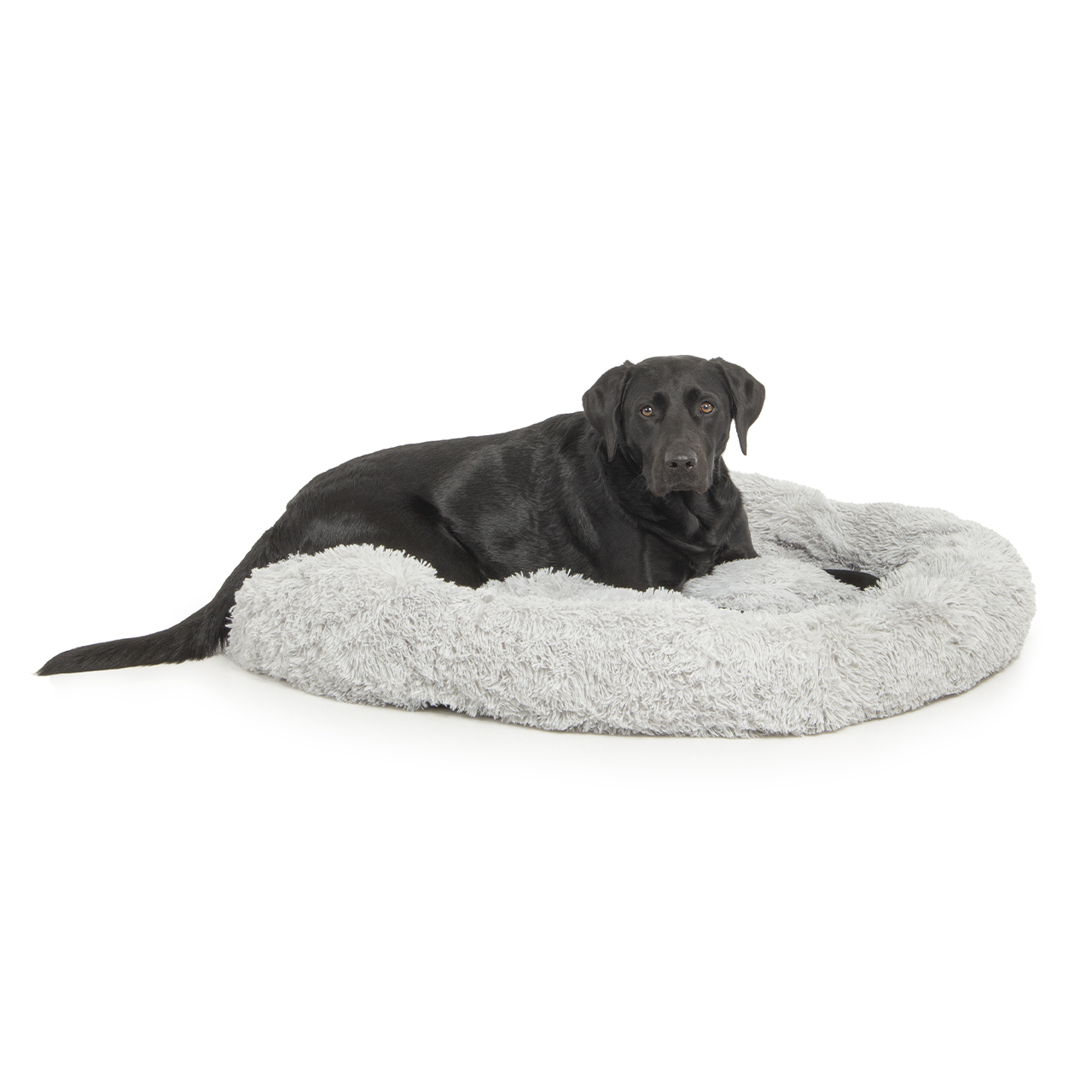 Wallace & Jones Hundebetten Wallace & Jones Plüschbett Sarnia L hellgrau