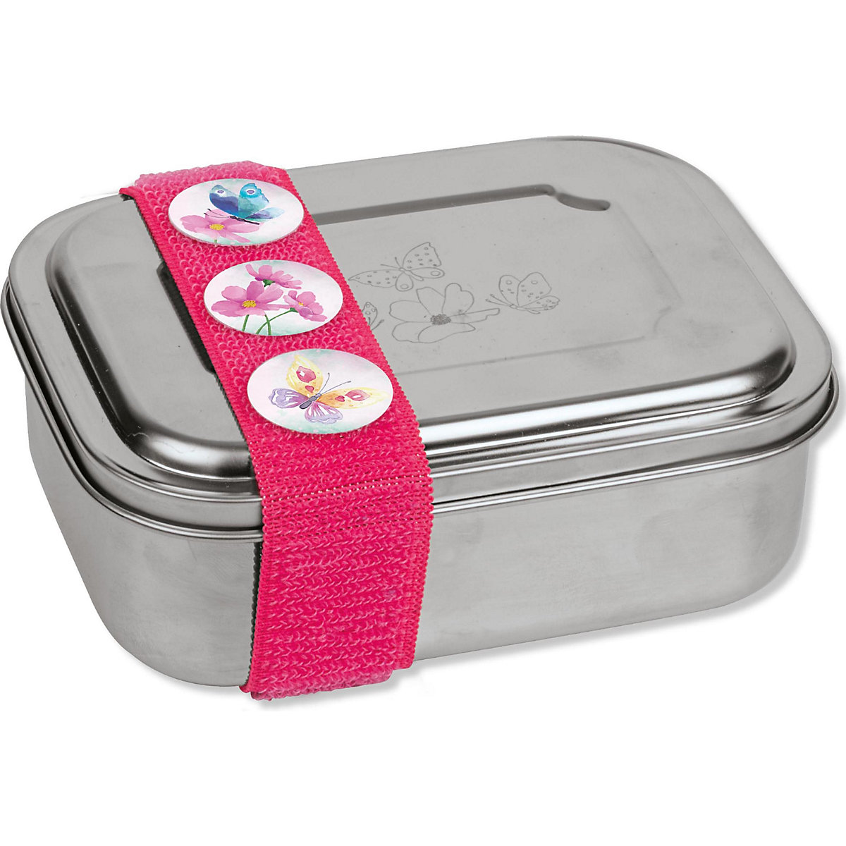 Edelstahl-Brotdose Schmetterling Lunchbox