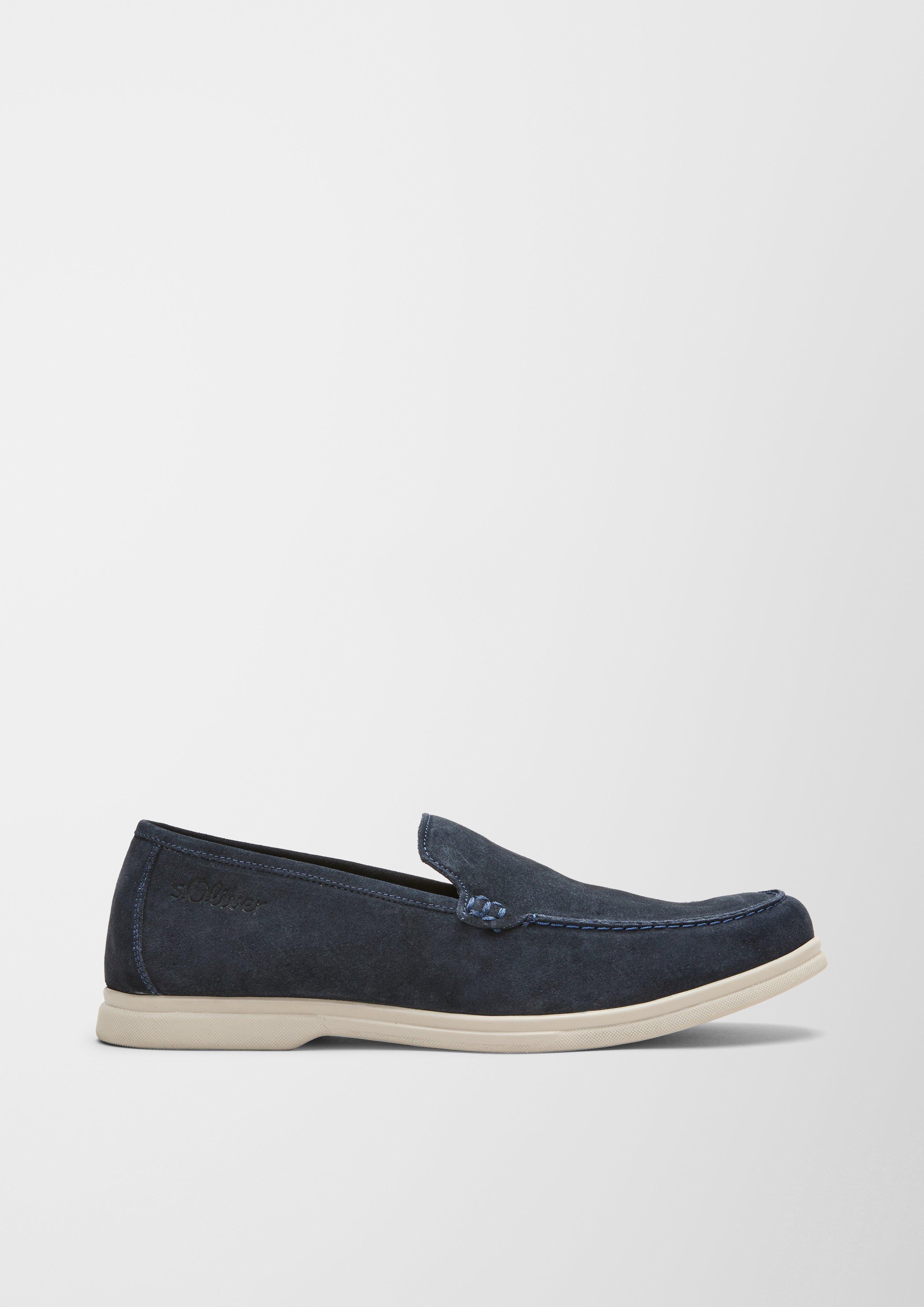 Velours-Slipper mit Ziernaht  6007830-805