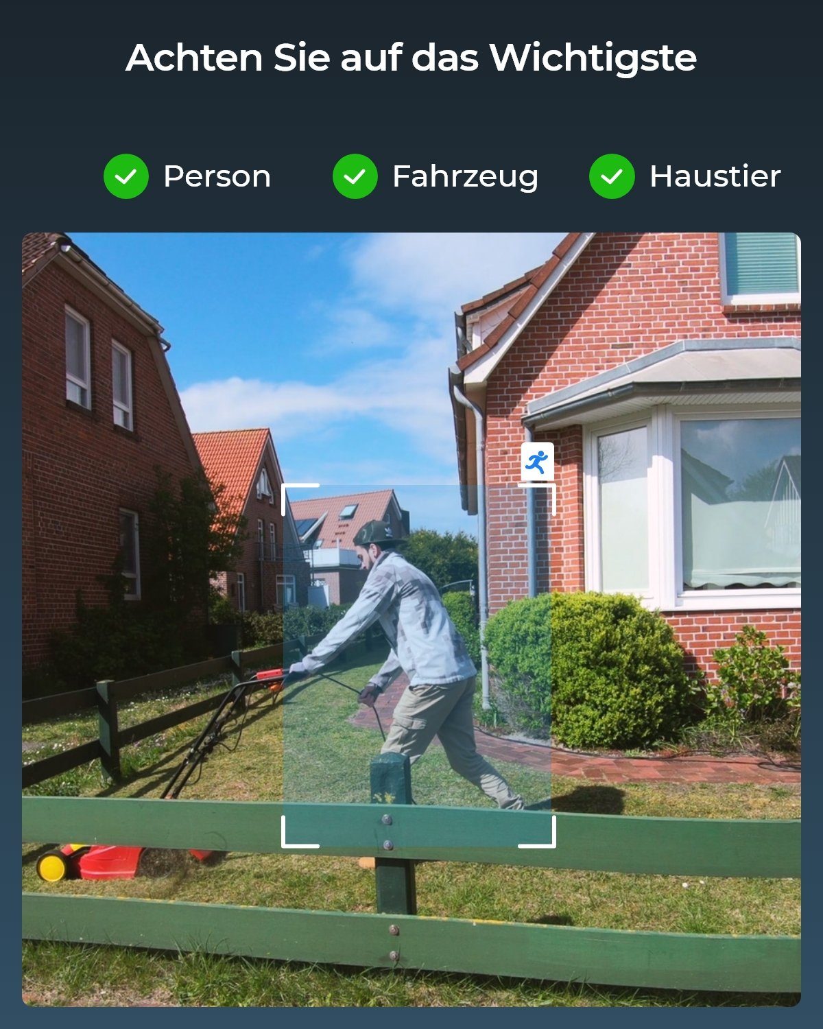 Reolink 4K 8MP Smarte kabellose Argus Series B440 Überwachungskamera (Außenbereich, 5/2,4 GHz Dualband WLAN, Spotlight, 4K, Personen-/Fahrzeugerkennung)