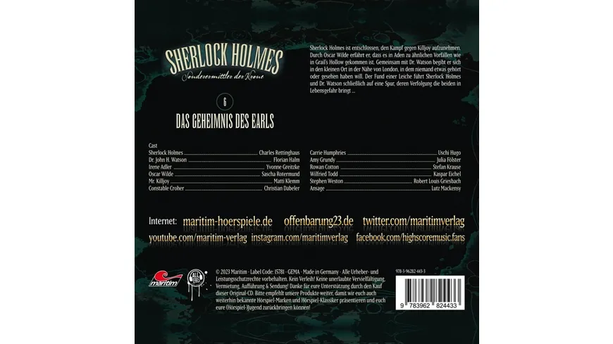 Sherlock Holmes 06 - Das Geheimnis Des Earls
