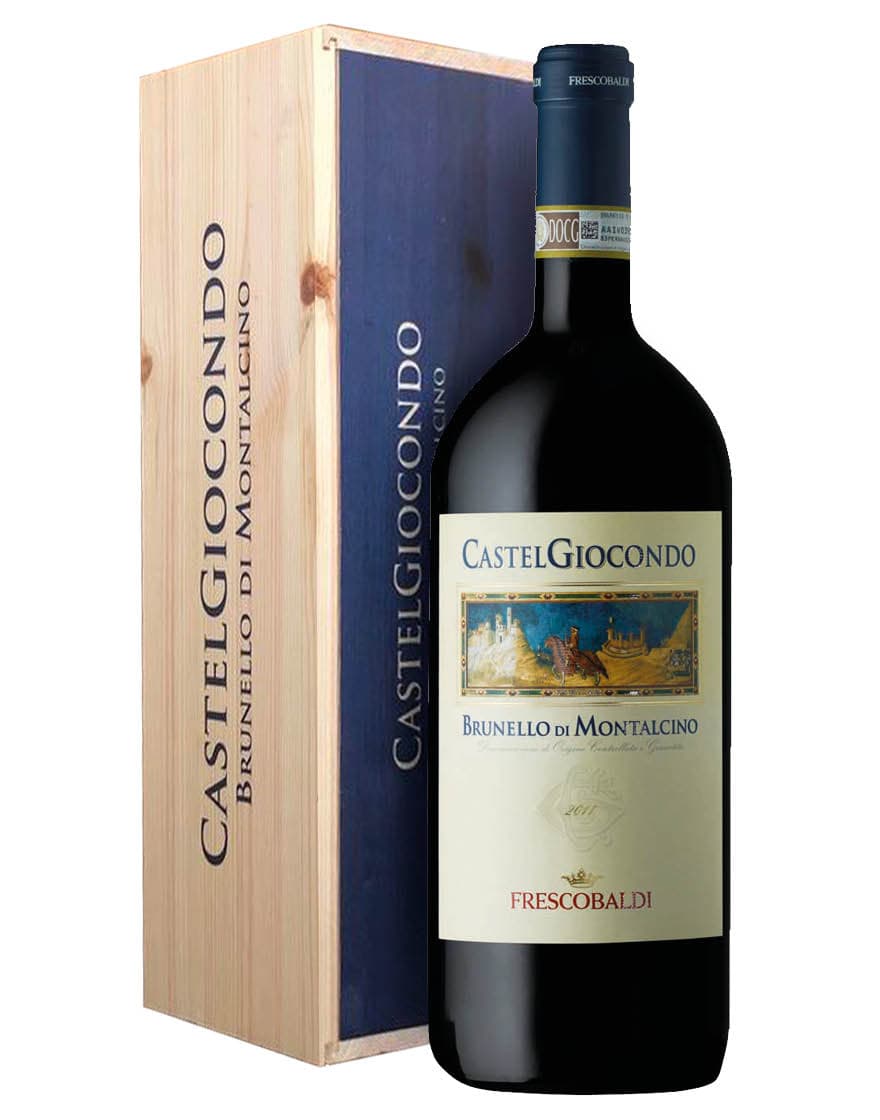 Brunello di Montalcino DOCG Castelgiocondo 2018 Frescobaldi Magnum 1,5 ℓ, Caisse bois