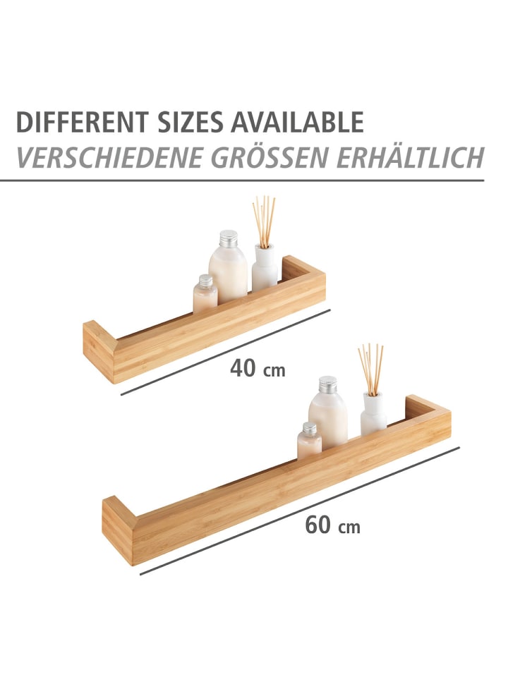 Wenko Wandregal Mod. Bambusa aus Bambus, 60 cm, Wandregal Bambusa aus Bambus, 60 cm in natur günstig kaufen onesize