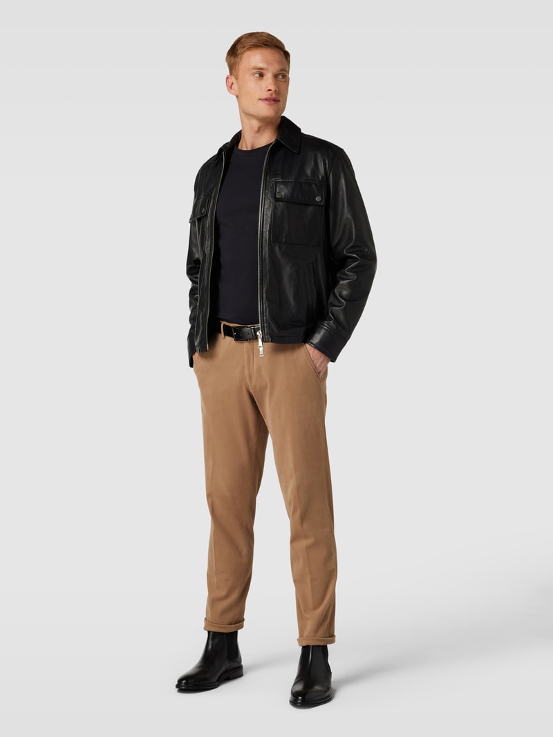 Longsleeve mit Label-Print Modell 'Mix & Match' in schwarz