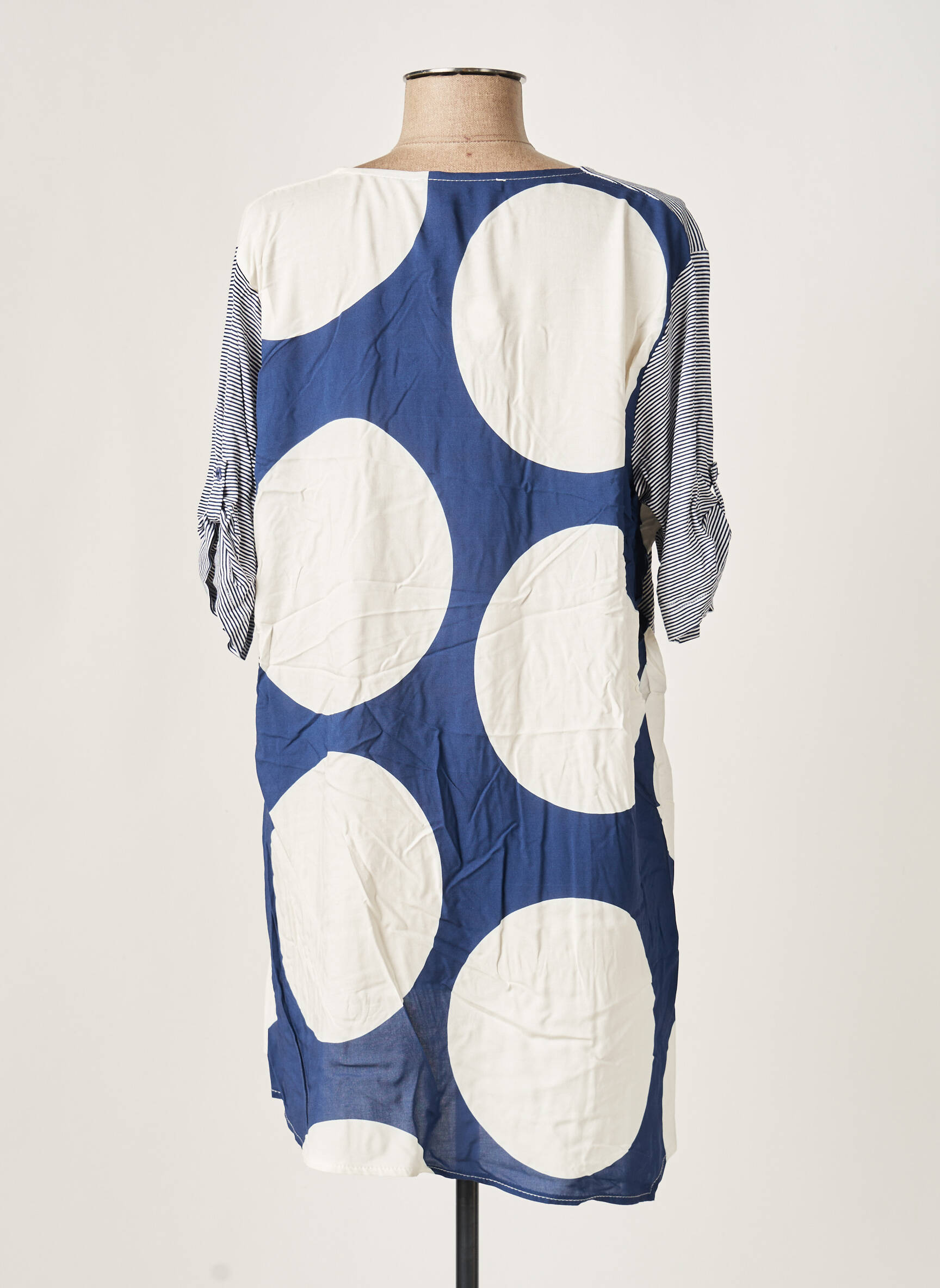 Franck Anna Tuniquemanchecourte Femme couleur bleu