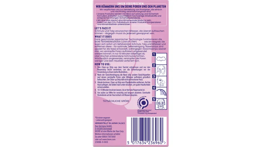 BIORÉ Kombi Clear-Up Strips - Tiefenreinigend