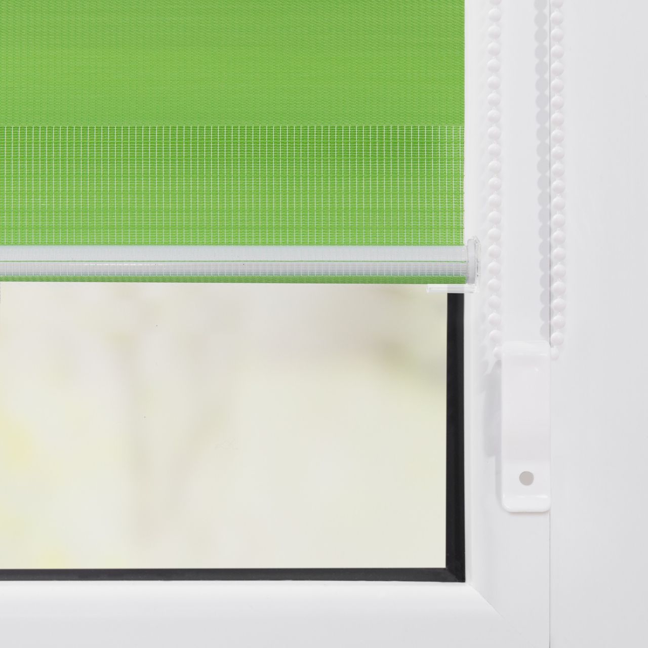Lichtblick Duo-Rollo Klemmfix, ohne Bohren - Grün, 45 cm x 150 cm (B x L)