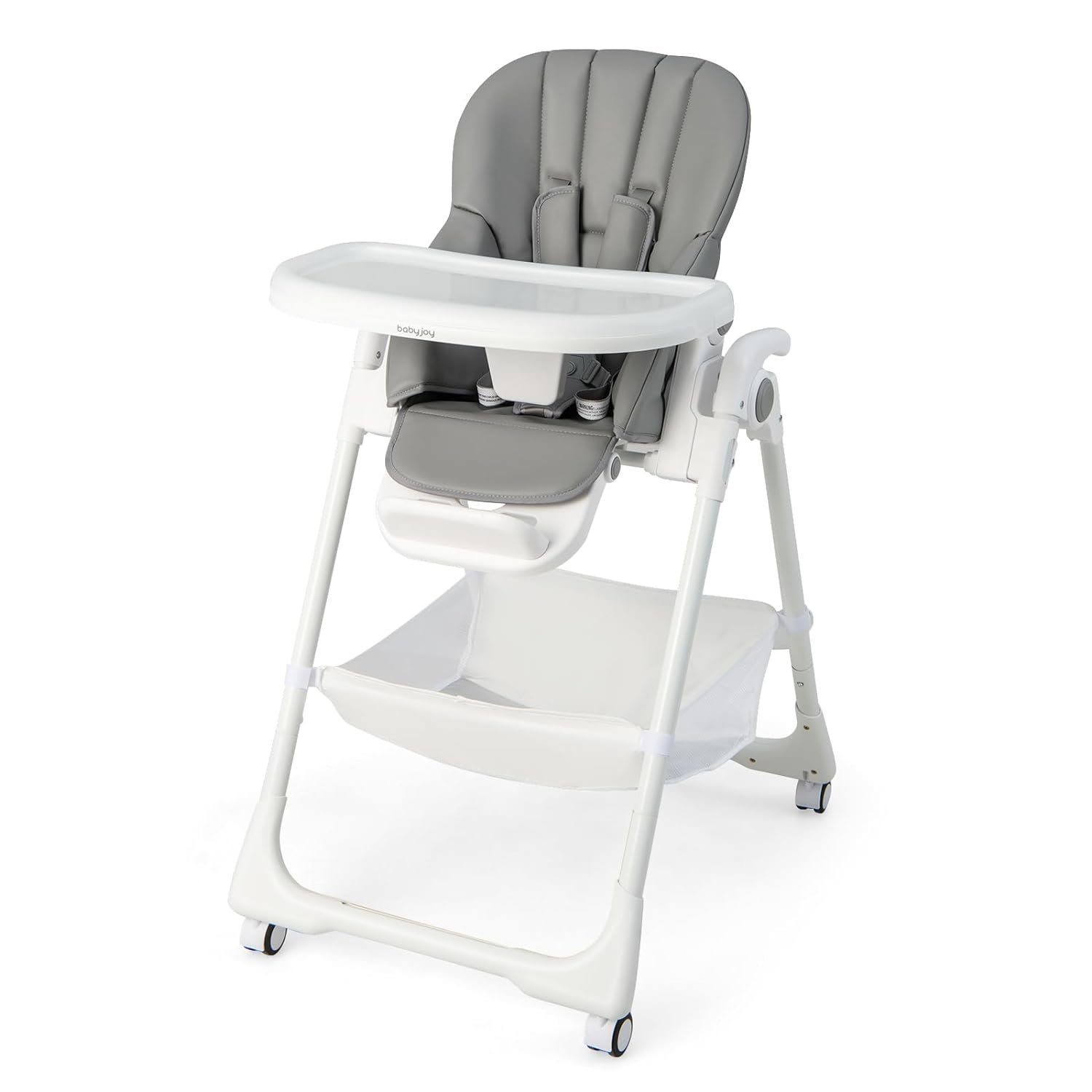 KOMFOTTEU Hochstuhl Baby, höhenverstellbarer Kinderhochstuhl, für Baby 6-36 Monate