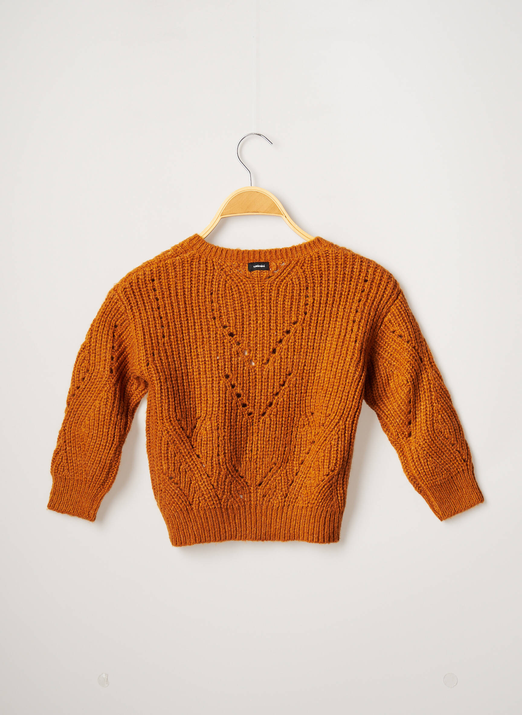 Catimini Grosse Maille Fille couleur jaune