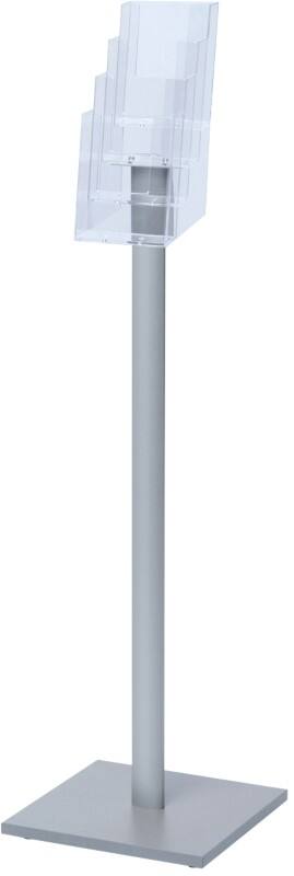 SHOWDOWN DL Broschürenständer Silber 330 (B) x 330 (T) x 1.060 (H) mm
