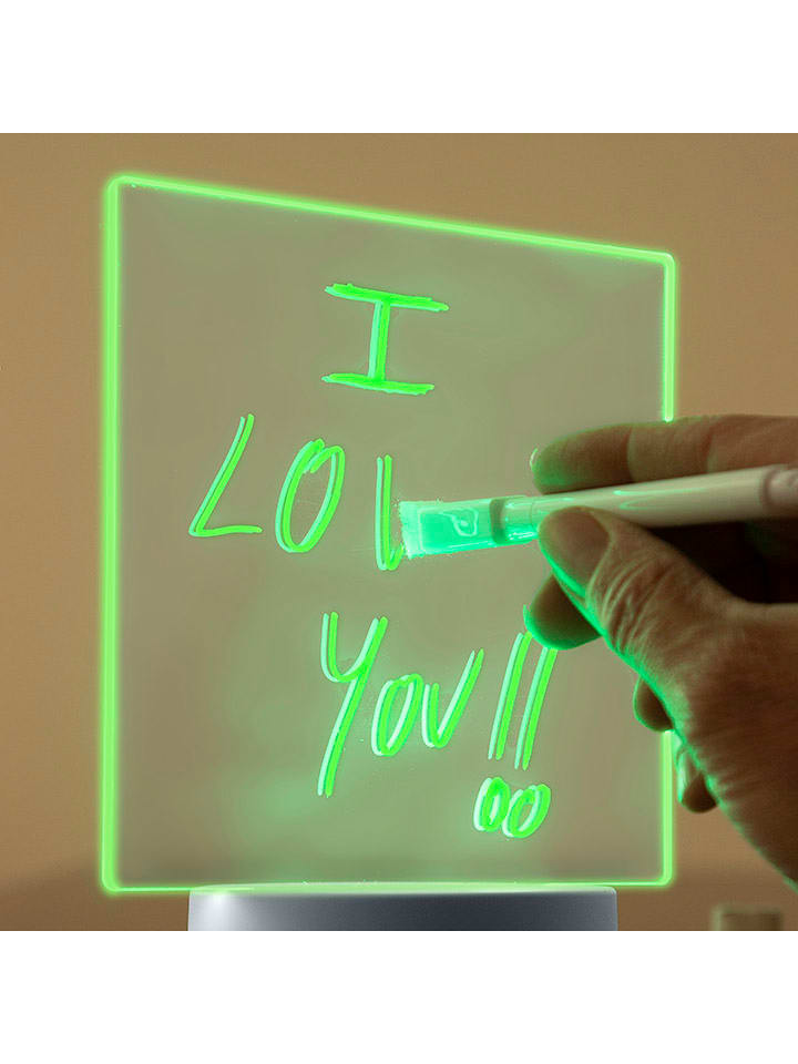 InnovaGoods LED-Notiztafel in Hellgrau - (B)15 x (H)19 cm günstig kaufen onesize