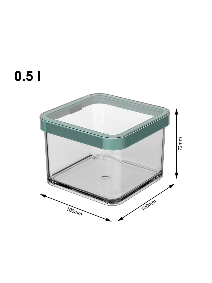 Rotho Loft 5er-Set Vorratsbehälter mit Deckel, Kunststoff  in Mistletoe green günstig kaufen onesize