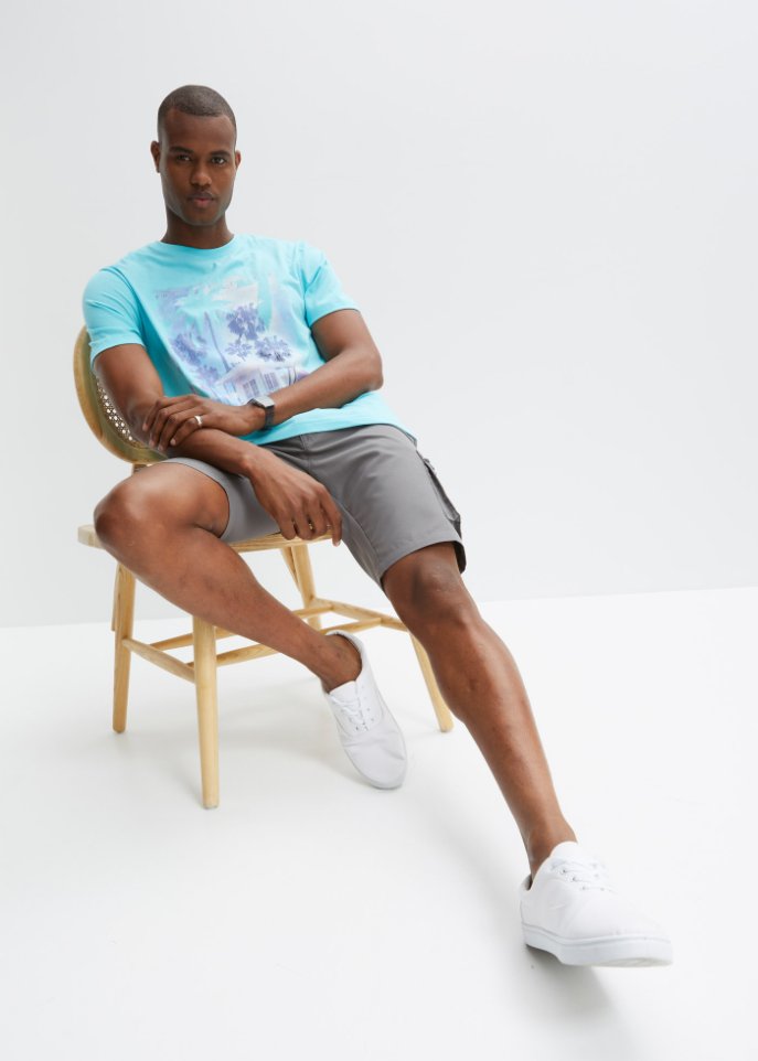 T-Shirt mit Komfortschnitt und Fotodruck
