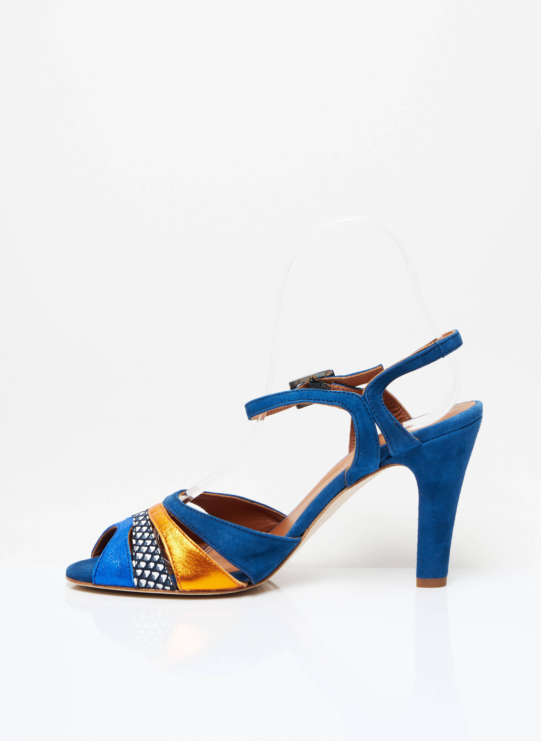 New Lovers Sandales Nu Pieds Femme couleur bleu