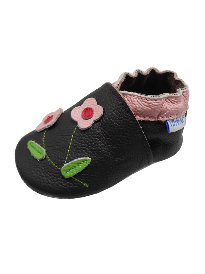 Yalion Leder-Krabbelschuhe 